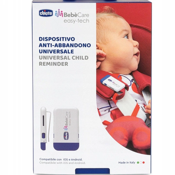 Chicco Bebecare Easy Tech Alarm do fotelika urządzenie zapobiegające pozostawieniu dziecka w samochodzie