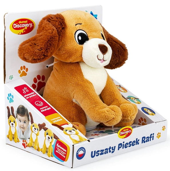 DUMEL USZATY PIESEK RAFI ruchome uszy śpiewa piosenki mówi po polsku