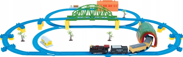 DUMICA Kolejka zestaw torów DELUXE D3 62el DU20333