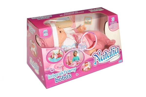 NATALIA Bobas Lalka Mimiczna mówi płacze LF0044 3+