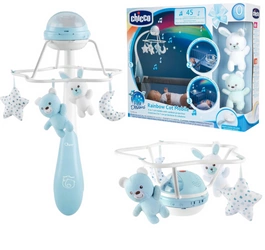 CHICCO GRAJĄCA karuzela do łóżeczka POZYTYWKA RAINBOW 3W1