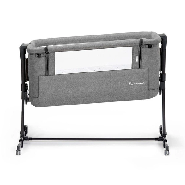 Kinderkraft Neste Grow dostawka łóżeczko dostawne 3w1 z obniżanym dnem Dark Grey