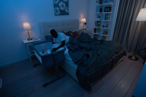 CHICCO NEXT2ME Essential stone R_LUX Łóżeczko dostawne 0-9kg