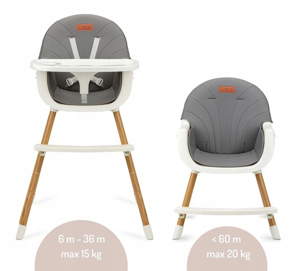 MOMI REKI Krzesełko krzesło do karmienia dla dziecka