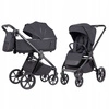 Carrello Omega Plus gondola spacerówka wózek zestaw 2w1 Meteor Grey