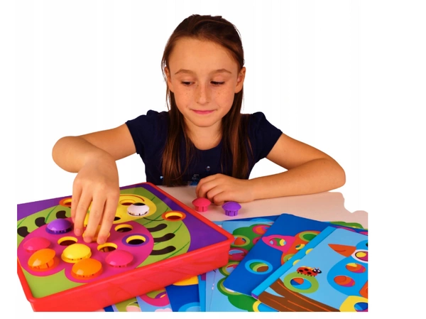 E-EDU układanka GUZICZKI księżniczki trening rączki