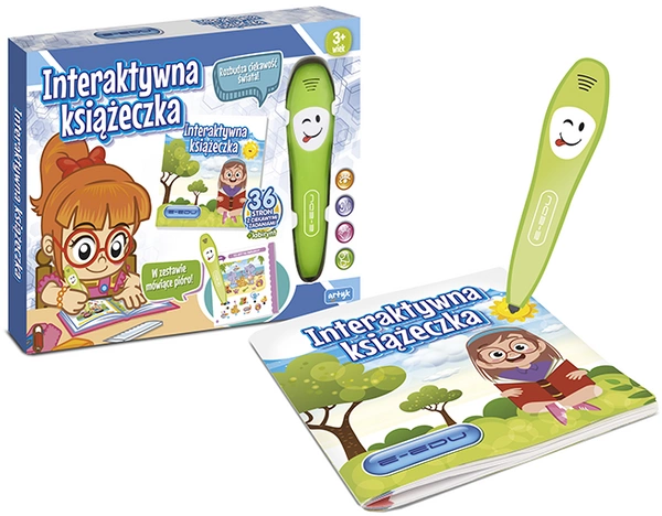 E-EDU interaktywna książeczka z labiryntem dźwięk inteligentny długopis