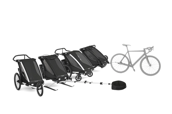 Przyczepka rowerowa dla dziecka, pojedyncza - Thule Chariot Cross 2 G3 - Faded Khaki