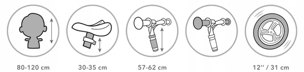 Rowerek biegowy Kidwell REBEL lekki 2,64kg koła 12 eva