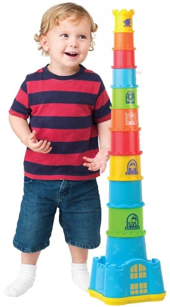 DUMEL Kubeczkowy Zamek Wieża Sorter Układanka