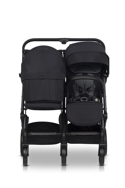 EURO-CART wózek bliźniaczy ECHO podwójny 2 pokrowce + folia do 22kg + gondola