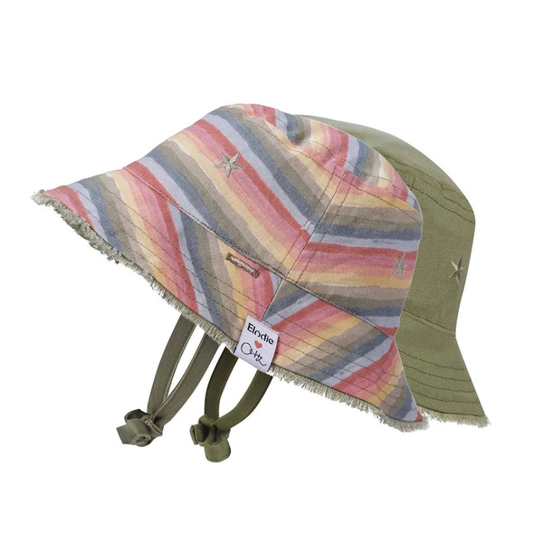 Elodie Details - Dwustronny kapelusz Bucket Hat - Rainbow Trails - 0-6 m-cy