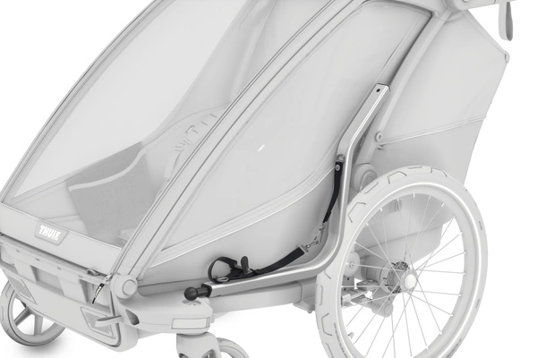 Przyczepka rowerowa dla dziecka, podwójna - THULE Chariot Cab, Dark Slate