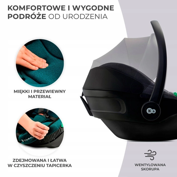 Kinderkraft I-CARE Fotelik samochodowy 40-87 i-Size 0-13 kg ISOFIX