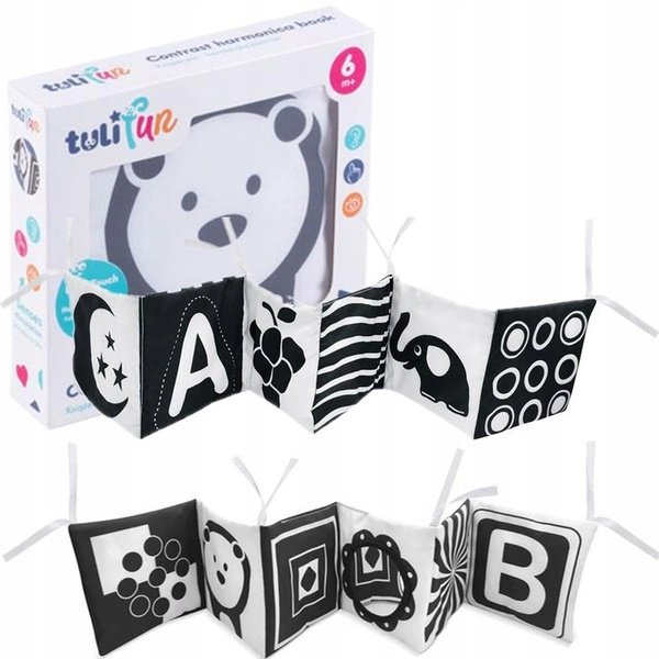 Dumel Tuli Fun Książeczka Harmonijka Kontrast sensoryczna