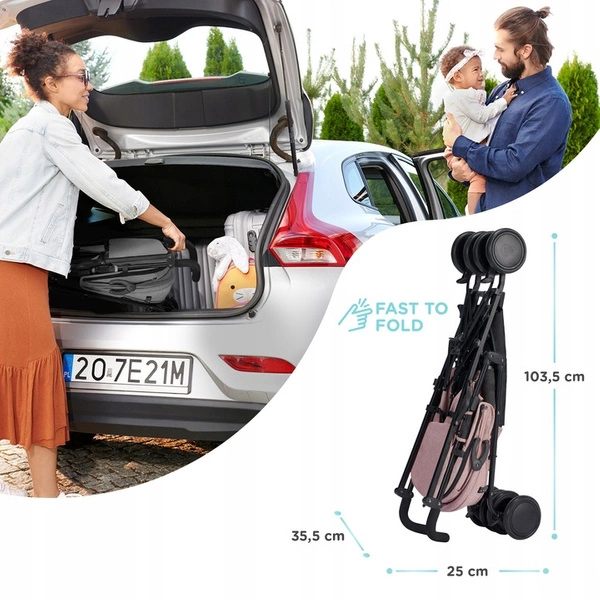 SIESTA Kinderkraft Wózek spacerowy parasolka 22 kg