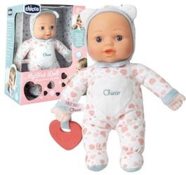 CHICCO MIĘKKA LEKKA LALKA przytulanka zabawka 30cm z gryzakiem