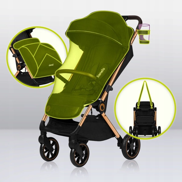 Lionelo Cloe Wózek spacerowy + AKCESORIA do 22kg