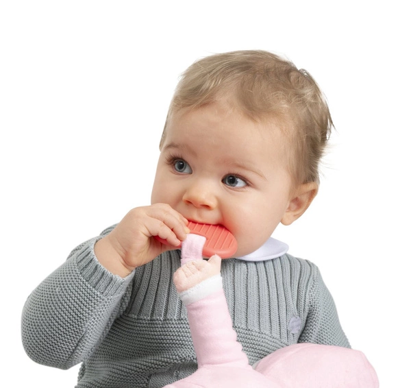 CHICCO MIĘKKA LEKKA LALKA przytulanka zabawka 30cm z gryzakiem