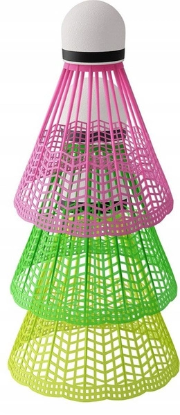 NILS Lotki do badmintona kolorowe NBL6103 3 sztuki