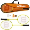 WILSON Junior Badminton Zestaw dla 2 osób / dzieci: 2 Rakietki + 2 lotki + pokrowiec