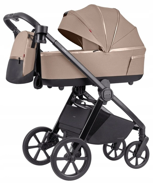 Carrello Omega Plus gondola spacerówka wózek zestaw 2w1 Asteroid Beige