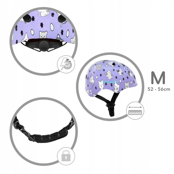 Kask ochronny Kidwell ORIX Plus Kitty M rower hulajnoga