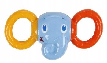 BRIGHT STARTS kolorowa GRZECHOTKA SŁONIK gryzak