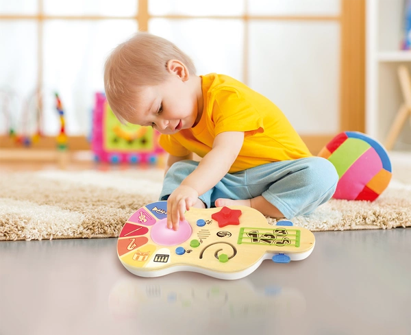 DUMEL Gitara Świat Dźwięków drewniana dla dzieci