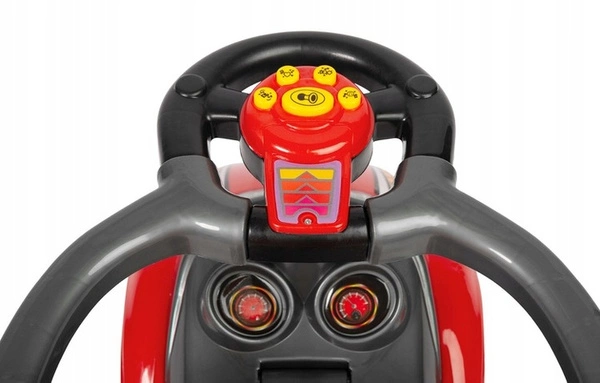 TOYZ jeździk pchacz chodzik 3w1 autko samochodzik z rączką czerwony