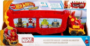 HOT WHEELS RACERVERSE transporter aut ciężarówka HULKBUSTER pojazd ironman