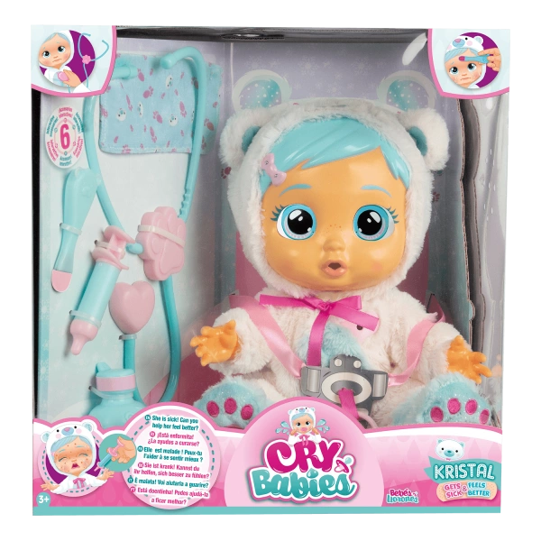 CRY BABIES Chora płacząca lalka KRISTAL Crybabies
