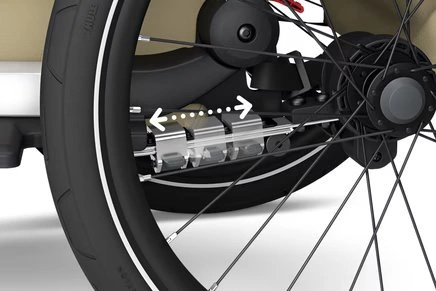 Przyczepka rowerowa dla dziecka, pojedyncza - Thule Chariot Cross 2 G3 - Dark Slate