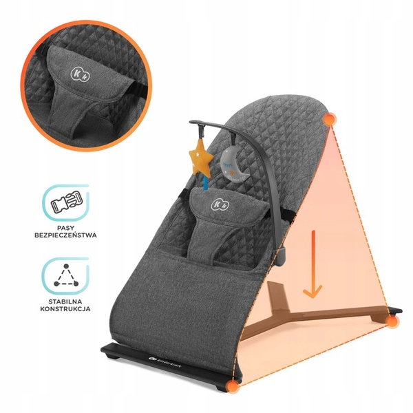 Kinderkraft MIMI Leżaczek bujaczek dla niemowląt