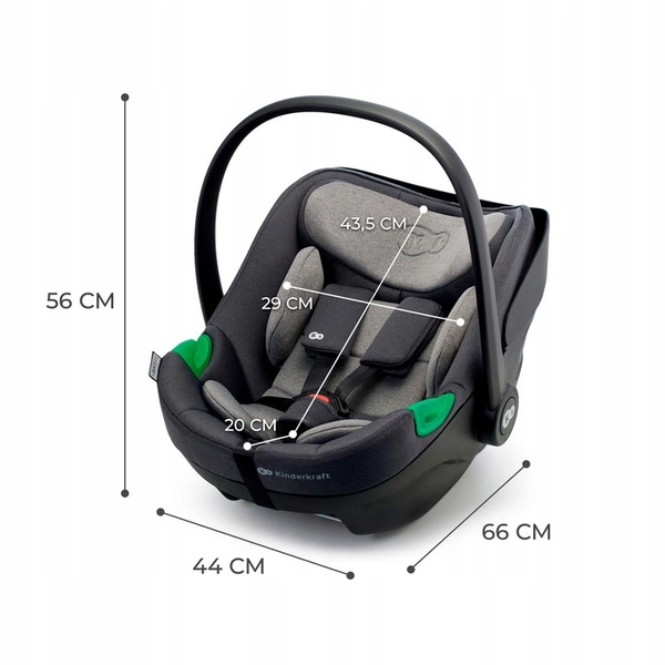 Kinderkraft I-CARE Fotelik samochodowy 40-87 i-Size 0-13 kg ISOFIX