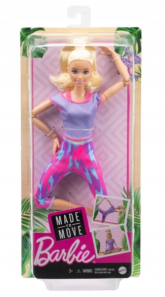 BARBIE Made to move lalka gimnastyczka GXF04