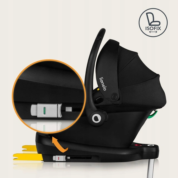 LIONELO ASTRID I-SIZE fotelik samochodowy + baza ASTRID certyfikat ADAC 5