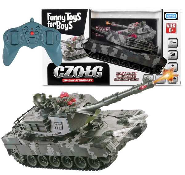 CZOŁG Zdalnie Sterowany duży czołg R/C dźwięk