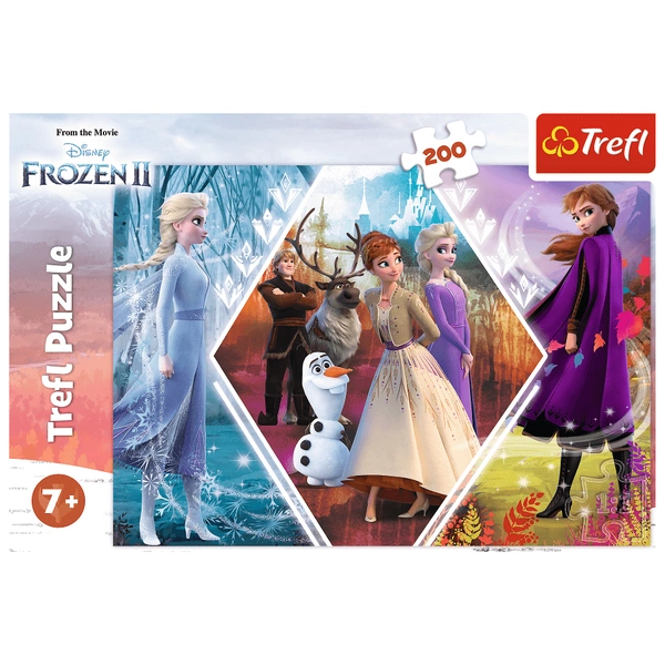 TREFL Disney Frozen II Puzzle Siostry w Krainie Lodu 200el Układanka 13249 7+