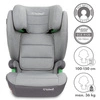 KIDWELL WESTON Fotelik samochodowy i-Size 100-150 15-36 kg isofix