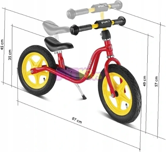 PUKY LR 1L rowerek biegowy rower pompowane koła 12