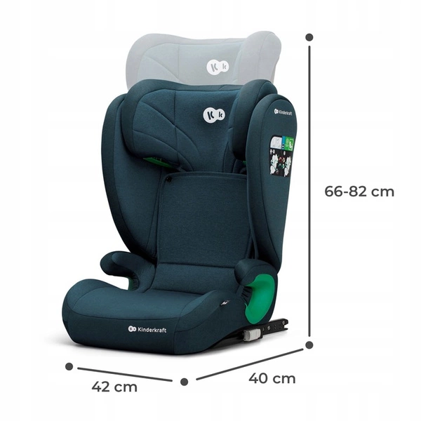 Kinderkraft Junior Fix 2 Fotelik samochodowy 100-150 i-Size 15-36 kg isofix