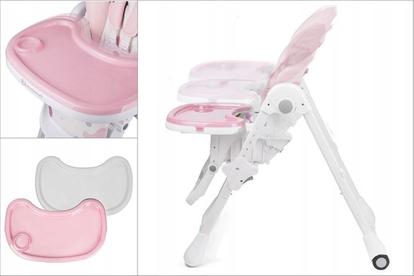 Kinderkraft YUMMY składane krzesełko do karmienia + tacka