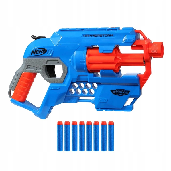 NERF wyrzutnia pistolet ALPHA STRIKE HAMMERSTORM NIEBIESKI 63484