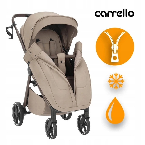 Carrello Bravo M Lite lekki wózek spacerowy o świetnej amortyzacji