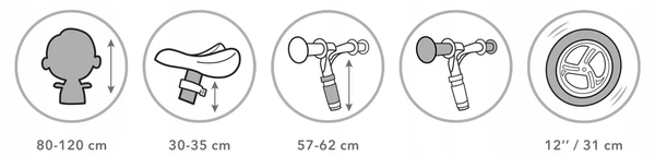Rowerek biegowy Kidwell REBEL lekki 2,64kg koła 12 eva