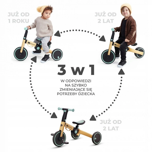 Rowerek biegowy 2 lata 3w1 Kinderkraft 4Trike
