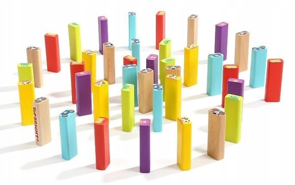 TOP BRIGHT Gra zręcznościowa drewniana wieża ze zwierzętami