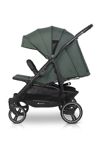 EURO-CART wózek bliźniaczy DOBLO podwójny 2 pokrowce + folia do 22kg+ 1 sztuka gondola