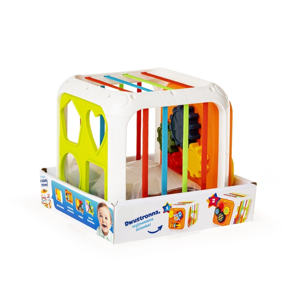 Dumel Sznureczkowy Sorter Zabawka Rozwijająca Motorykę Kolory Sensory 12m+